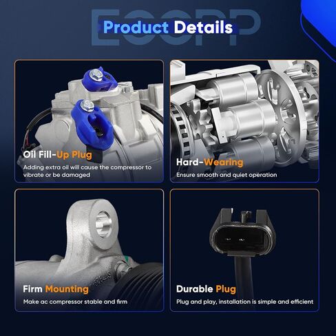 ECCPP A/C Compressor with Clutch 2013-2017 Fit for BMW X3 2.0L CO 29206C AC Compressor in Saudi Arabia