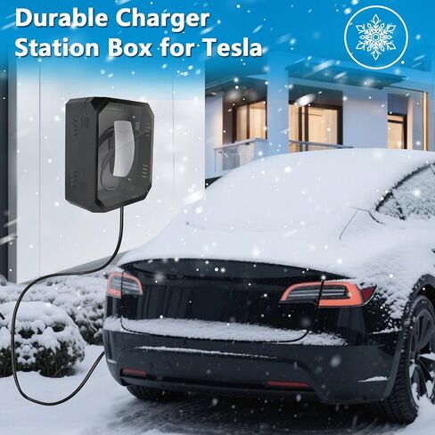 Heavy Duty Outdoor Charger Station Cover Box fit for Tesla gen 3th Wall Connector & Most EV Charger, Large Size Waterproof Dustproof Indoor/Outdoor Wall Mount Charger Enclosure in Saudi Arabia