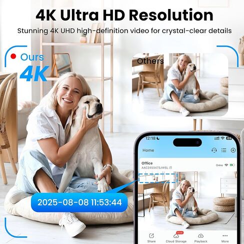 javiscam 2024 Upgraded Security Camera Wireless Indoor,2K Mini Security Nanny Camera,100 Days Standby Battery Life,Clear Night Vision,AI Motion Detection Alerts,Real Time Record Surveillance Camera in Saudi Arabia