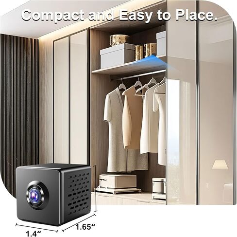 javiscam 2024 Upgraded Security Camera Wireless Indoor,2K Mini Security Nanny Camera,100 Days Standby Battery Life,Clear Night Vision,AI Motion Detection Alerts,Real Time Record Surveillance Camera in Saudi Arabia