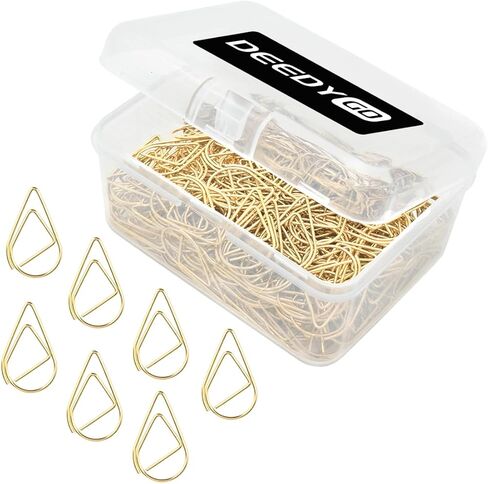 250 Pieces Black Paper Clips Cute Teardrop/Drop-Shaped Stainless Steel Paper Clips for Office School Supplies Wedding Invitations Scrapbooking Crafts Bookmarks Kids Women Planners (1 inch) by DEEDYGO in Saudi Arabia