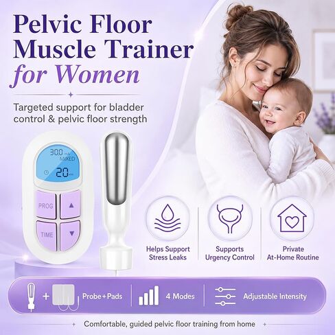 Incontinence Treatment Device, Pelvic Floor Exercise Devices, Pelvic Floor Strengthening Device for Women, Pelvic Floor Muscle Trainer, Incontinence Stimulator for Women to Strengthen Pelvic Support in Saudi Arabia
