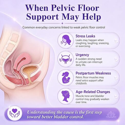 Incontinence Treatment Device, Pelvic Floor Exercise Devices, Pelvic Floor Strengthening Device for Women, Pelvic Floor Muscle Trainer, Incontinence Stimulator for Women to Strengthen Pelvic Support in Saudi Arabia