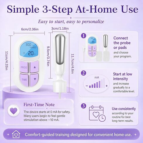 Incontinence Treatment Device, Pelvic Floor Exercise Devices, Pelvic Floor Strengthening Device for Women, Pelvic Floor Muscle Trainer, Incontinence Stimulator for Women to Strengthen Pelvic Support in Saudi Arabia