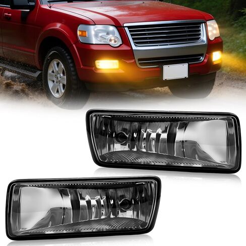 Shocklight Fog Lights Replacement for 2006 2007 2008 2009 2010 Ford Explorer XLS/XLT with Halogen Bulbs(clear lens) in Saudi Arabia