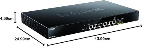 D-Link 8-Port Multi-Gigabit Ethernet Smart Managed PoE Switch with 2 10GbE SFP+ Ports - (DMS-1100-10TP) in Saudi Arabia