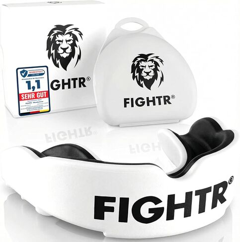FIGHTR® Premium Mouth Guard - for Excellent Breathing & Easy to fit | Sports Mouth Guard for Boxing, MMA, Football, Lacrosse, Hockey and Other Sports | incl. hygienic Box in Kuwait