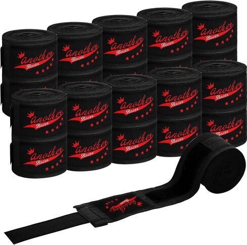 Jenaai 10 Pairs Boxing Hand Wraps Bulk Elastic 180 Inch Martial Arts Hand Wraps Boxing Wrist Wraps for Men Women Kickboxing MMA Muay Thai Boxing Wrist Protection, 5 Colors in Kuwait