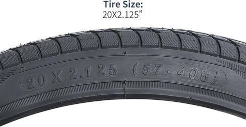 إطارات دراجة YUNSCM 20 بوصة 20x2.125/57-406 60TPI و20 بوصة أنابيب دراجة مع شريطين حافة متوافق مع 20x1.90 20 x 1.95 20 x 2.0 20x2.10 20 x 2.125 20x2.20 20x2.25 إطارات الدراجة/الدراجات و أنابيب (Y-1136) in Saudi Arabia