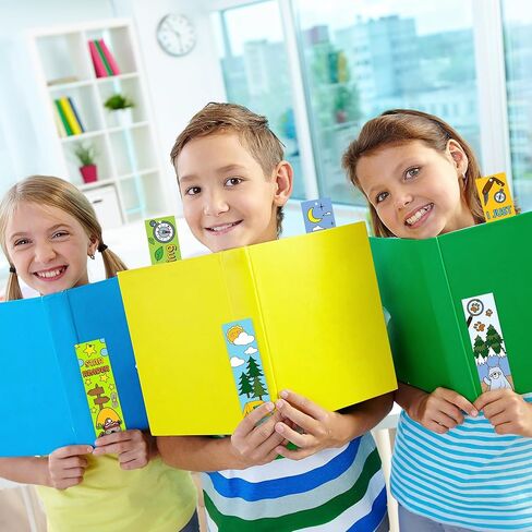 ANGOLIO 123Pcs Camping Color Your Own Bookmarks for Kids Funny Camping Tent Jungle Animals Campfire DIY Coloring Blank Book Markers for Teachers Students Classrooms Arts & Crafts Party Rewards in Saudi Arabia