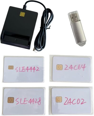 ISO7816 قارئ البطاقات الذكية للاتصال DOD Military USB Common Access CAC، متوافق مع Windows وMac OS 10.6-10.10 ونظام Linux (أسود) بواسطة XCRFID in Kuwait
