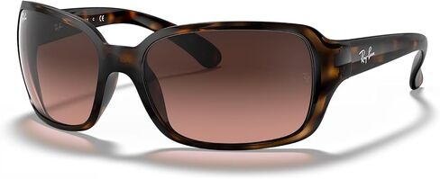 Ray-Ban Women's RB4068 Square Sunglasses, Light Havana/Clear, 60 mm in Kuwait