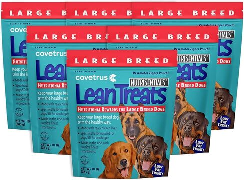 Covetrus Nutrisential Lean Treats for Large Dogs - Soft Dog Treats for Large Dogs - Nutritional Low Fat Bite Size K9 Treats - Chicken Flavor - 10oz - 6 Pack in Saudi Arabia