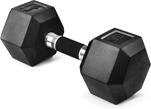 Yes4All Rubber Grip Encased Hex Dumbbells – Hand Weights With Anti-Slip 5-50 LBS Single in Kuwait