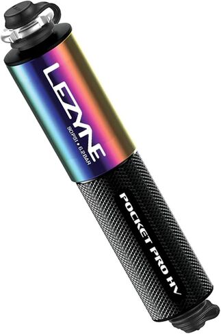 مضخة يدوية للدراجة من LEZYNE Pocket Drive Pro HV، حجم كبير 90 رطل لكل بوصة مربعة، بريستا وشرايدر، خفيفة الوزن، مدمجة، متينة من الألومنيوم CNC، مضخة إطار الدراجة in Kuwait