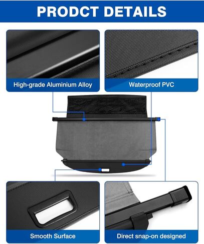 Autoorder غطاء البضائع ل 2023 2024 مازدا CX-50 CX50 اكسسوارات غطاء صندوق السيارة قابل للسحب الأمن درع الظل غطاء in Saudi Arabia