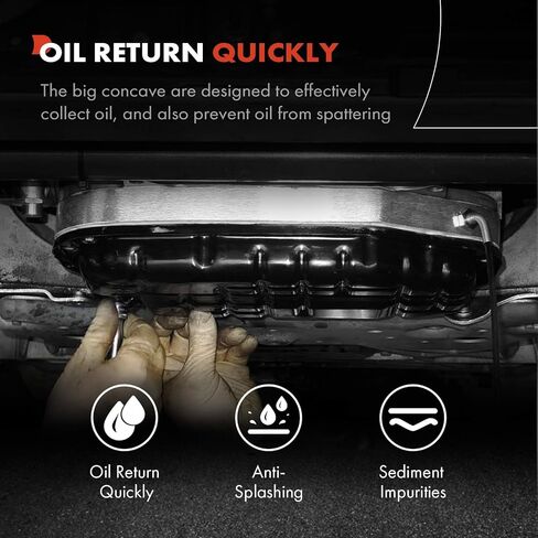 A-Premium Engine Oil Pan with Drain Plug Compatible with Hyundai Santa Fe 2010-2020 Santa Fe Sport 2013-2018 Sonata 2006-2019 Tucson 2010-2020 Optima 2006-2020 Sportage 2011-2020 2.0L 2.4L in Saudi Arabia