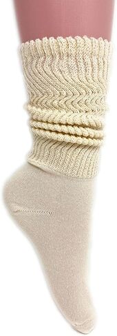 Cotton Lightweight Slouch Socks for Women Extra Thin Socks Size 9 to 11 in Saudi Arabia