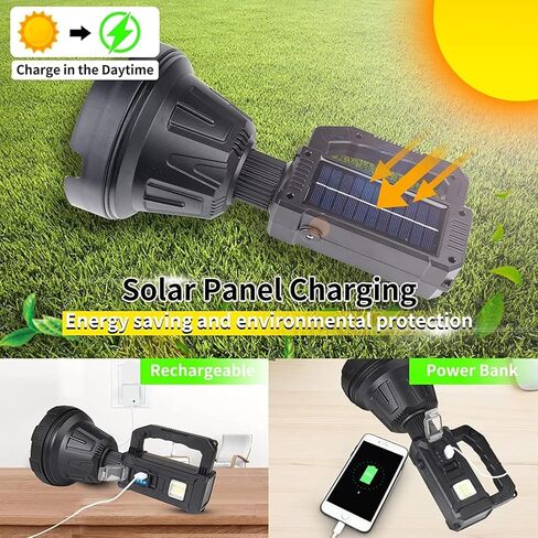 كشافات LED قابلة لإعادة الشحن من Foleto بقوة 100000 لومن XHP90 مقاس 6.5 بوصة (XXL-Large) in Kuwait