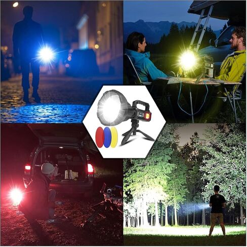 كشافات LED قابلة لإعادة الشحن من Foleto بقوة 100000 لومن XHP90 مقاس 6.5 بوصة (XXL-Large) in Kuwait