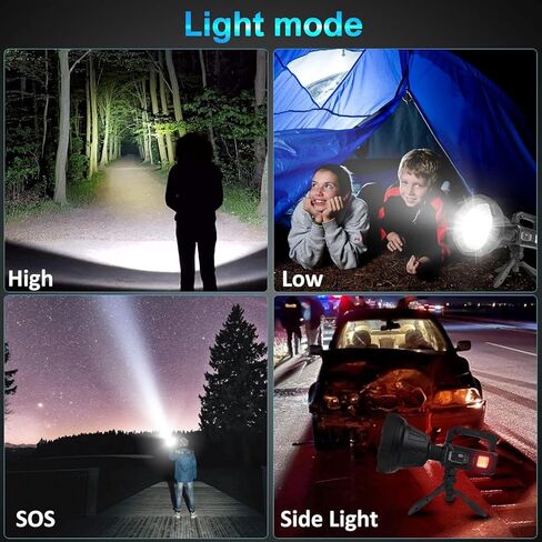 كشافات LED قابلة لإعادة الشحن من Foleto بقوة 100000 لومن XHP90 مقاس 6.5 بوصة (XXL-Large) in Kuwait