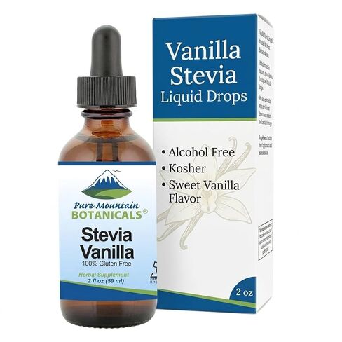 Caramel Stevia Liquid Drops Flavored with Natural Sweet Caramel | Alcohol Free & Kosher | 2oz Glass Bottle in Saudi Arabia