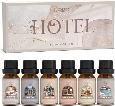 Salubrito Citrus Essential Oils Set for Diffuser, Fragrance Oil | Sweet Orange, Bergamot, Lemon, Grapefruit, Mandarin Orange, Lime Scented Oil for Soap Making, Candle Making in Kuwait