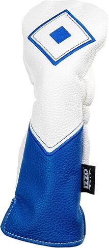 IZZO Golf Premium Headcover Set White/Blue - Includes Driver, Fairway Wood and Hybrid Golf headcovers in Saudi Arabia