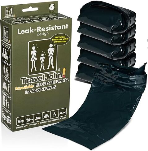 Travel John Disposable Urinals 6 Pack - 66854 in Saudi Arabia