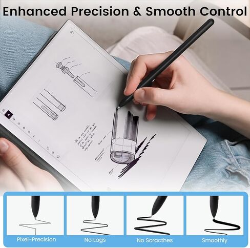 24-Pack Replacement Mesh Fiber Tips & Rubber Tips only Compatible with Granarbol 4-in-1 Stylus Touch Screen Pen 0.20-inch(5mm) & 0.28-inch(7mm) Series in Saudi Arabia