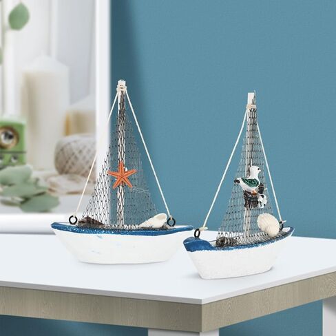 IMIKEYA 4pcs Mini Sailboat Model Sailboat Ornament Beach Decor Sailboat Decor Nautical Decor Sailboat Model Nautical Party Decorations in Saudi Arabia