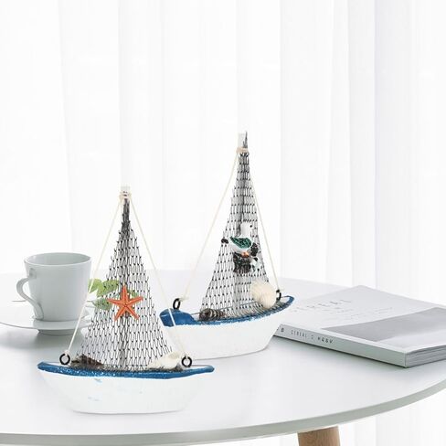 IMIKEYA 4pcs Mini Sailboat Model Sailboat Ornament Beach Decor Sailboat Decor Nautical Decor Sailboat Model Nautical Party Decorations in Saudi Arabia