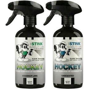 Coconut Lime Hockey Odor Eliminator: Quickly Banish Sweat, Must, & Odors From Your Skates, Jerseys, Pads, Duffel Bags, & More! 100% Safe Formula for All Materials - 2 16 oz Bottles in Kuwait