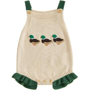 Infant Baby Girl Half First Birthday Outfit Sleeveless Knit Romper Bodysuit Spring Summer Cute Clothes in Saudi Arabia