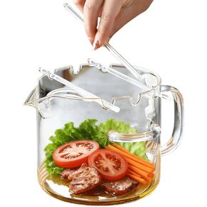 Glass Microwave Bacon Cooker 2.1L/74oz Glass Bacon Grill Heat Resistant Non-Stick Oil with Grease Draining Rack for Home Picnics Barbecues in Kuwait