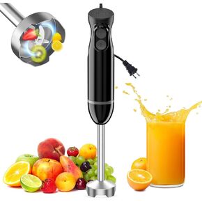 Bonsenkitchen Hand Blender, Immersion Blender with 2 Mixing Speed, Electric Handheld Mixer Portable Stick Mixer with Stainless Steel Blades for Soup, Smoothie, Puree, Baby Food in Kuwait