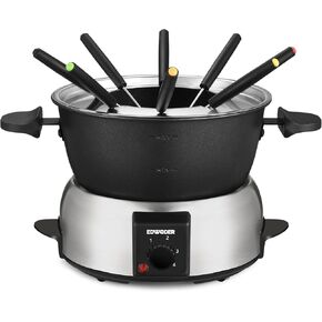 Electric Fondue Pot Set,2-Quart 1000-Watt Non-Stick Fondue Maker with Temperature Control,8 Forks,Perfect for Chocolate, Cheese, Caramel in Kuwait