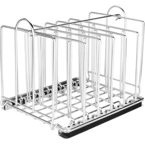 رف EVERIE RACK04 Sous Vide لحاويات 12 كيو تي، رف مقسم من الفولاذ المقاوم للصدأ مع شرائط قفل من النايلون، يساعد على إبقاء الحقائب في وضع مستقيم وتنظيم أفضل أثناء الطهي in Kuwait