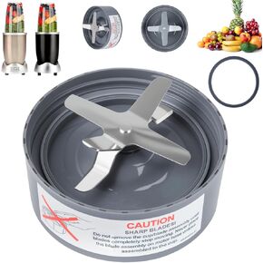 شفرة مستخرج بديلة، مناسبة لخلاط NutriBullet 600w/ 900w Pro Series مع حلقة ختم من مطاط السيليكون الآمن غذائيًا لأجزاء استبدال شفرة خلاط NutriBullet in Kuwait