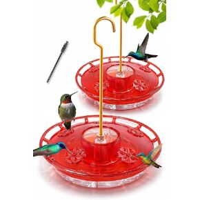 eWonLife 2 Pack 16 oz Saucer Hummingbird Feeders for Outdoors, Garden Decor in Kuwait