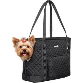 Pecute Dog Purse Carrier, Dog Carrier with Pockets for Small Dogs, Fits Dogs 5 lbs to 9 lbs, Cat and Puppies Tote Bag, Outing, Travel, Vet, Pink in Kuwait