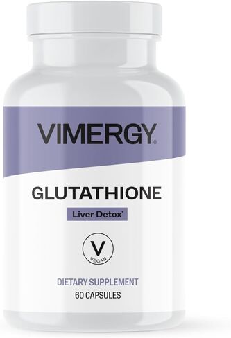 Vimergy Glutathione Capsules, 60 Servings – Natural Immune Supporting, Antioxidant & Detox Supplement - Gluten-Free, Kosher, Soy-Free, Vegan, Paleo Friendly in Saudi Arabia