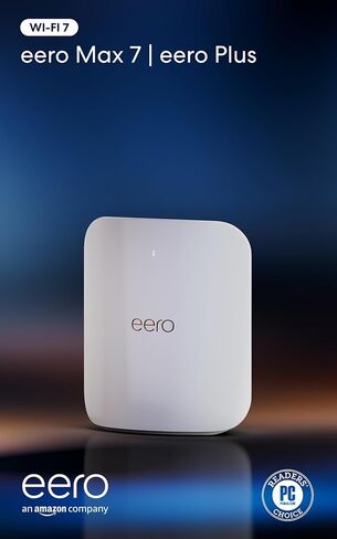 نقدم لكم جهاز التوجيه Amazon eero Max 7 الشبكي ثلاثي الموجات | ما يصل إلى 9.4 جيجابت في الثانية | توصيل أكثر من 200 جهاز | تغطية تصل إلى 2500 قدم مربع | إصدار 2023 in Kuwait