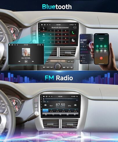 2G + 64G لسيارة Honda Pilot 2006 2007 2008 اللاسلكية Apple CarPlay Car Stereo Android Auto، podofo 9 بوصة شاشة تعمل باللمس Android مستقبلات صوت راديو السيارة بلوتوث مع نظام تحديد المواقع والملاحة HiFi WiFi وكاميرا احتياطية in Saudi Arabia