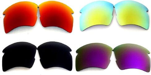 عدسات بديلة من Galaxy لنظارات Oakley Flak 2.0 XL الشمسية أسود/أزرق/أخضر/أحمر in Kuwait