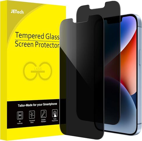 JETech Privacy Screen Protector for iPhone 14 6.1-Inch, Anti Spy Tempered Glass Film, 2-Pack in Kuwait