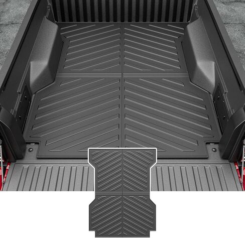 حصيرة السرير متوافقة مع 2019-2024 Chevy Silverado GMC Sierra 1500 Truck Mat 5.82FT Crew Cab Short Bed TPE مادة استبدال بطانة السرير لملحقات 2019-2024 Chevy Silverado in Kuwait