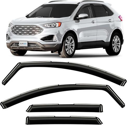 CLIM ART in-Channel Incredibly Durable Rain Guards for Ford Edge 2015-2024, Original Window Deflectors, Vent Window Visors, Vent Deflector, 4 pcs. - 615076 in Saudi Arabia