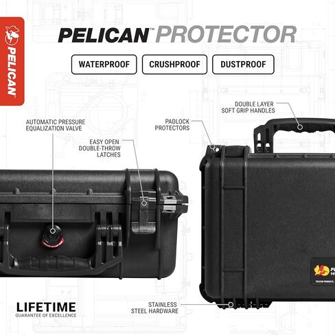 Pelican 1400 Case With Foam (Black) in Saudi Arabia