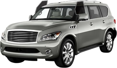 AUTOTEK Precut Film Front Two Door Windows Tint Film Cars Sun Blocking Protection Privacy Anti Shatter Glass Computer Cut Any Tint Shade for Infiniti QX56 2011-2013 in Saudi Arabia